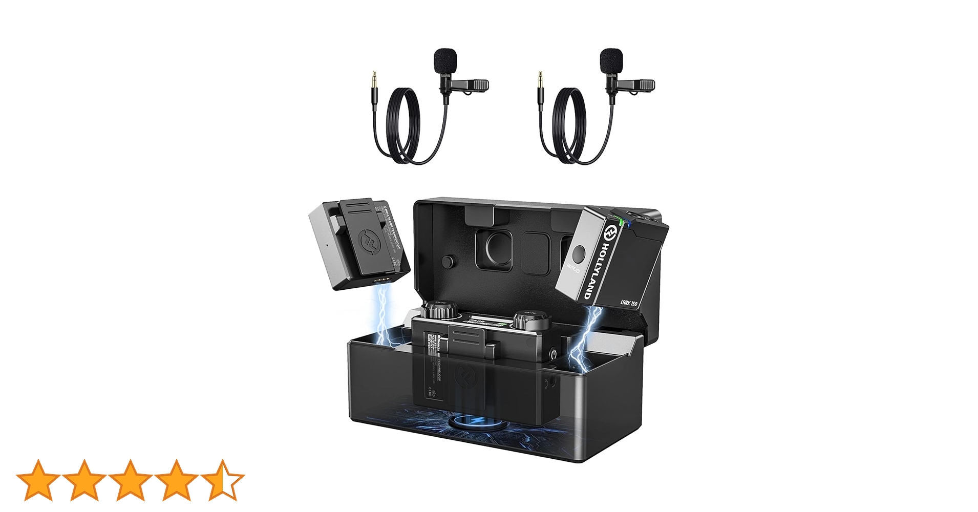 HOLLYLAND LARK150 DUO ワイヤレスピンマイクマイク Amazon.co.jp: Hollyland Lark 150 ワイヤレスマイク スマホ外付け